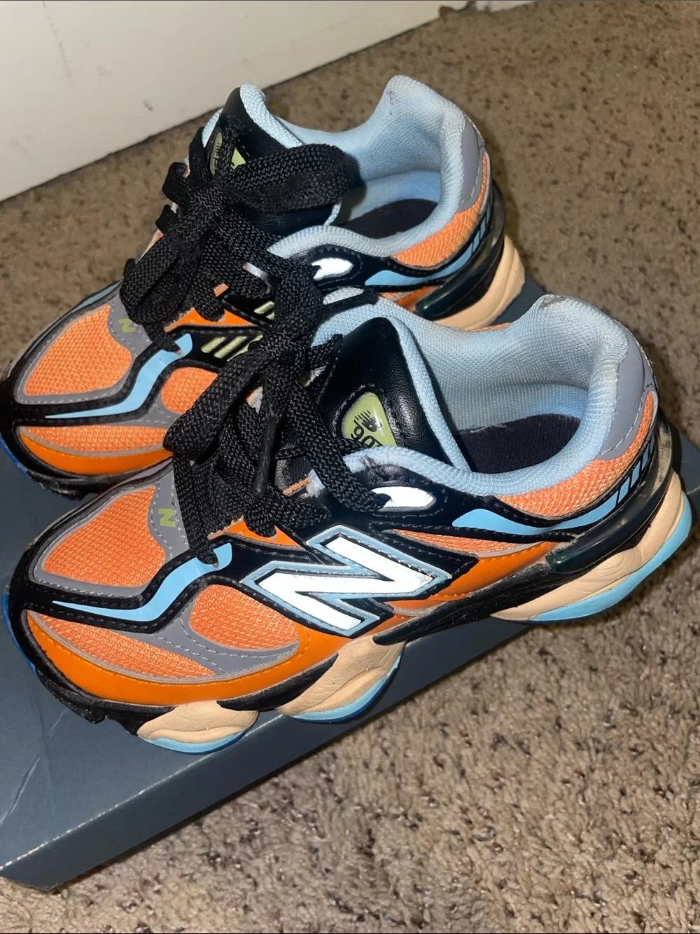 New Balance Kids Orange, Blue & Black Athletic Sneakers